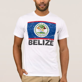 T-shirt Bandeira do vintage de Belize