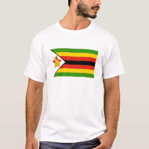 T-shirt Bandeira do Zimbabué