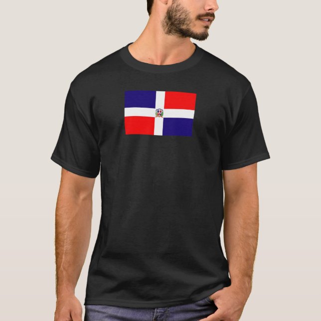T-shirt Bandeira dominiquense (Frente)