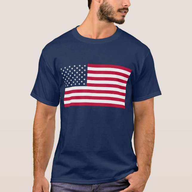 T-shirt Bandeira dos E.U. (Frente)