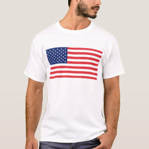 T-shirt Bandeira Dos Estados Unidos Da América