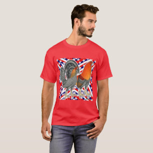 T-shirt Bandeira dos Estados Unidos Gamefowl