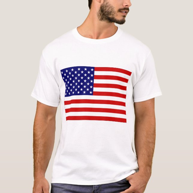 T-shirt bandeira dos EUA (Frente)