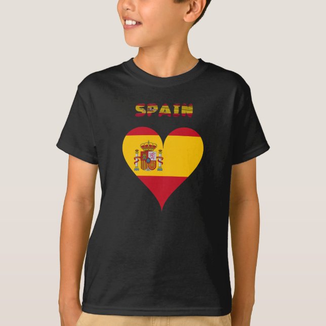 T-shirt bandeira espanhola (Frente)