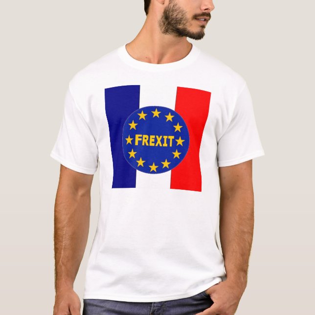T-Shirt Bandeira francesa EU Frexit (Frente)