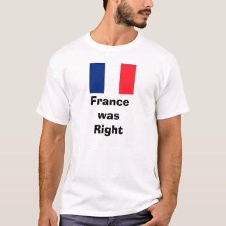 T-shirt Bandeira francesa, FrancewasRight