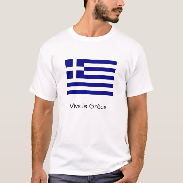 T-shirt Bandeira Grécia (Frente)