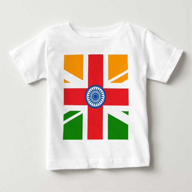 T-shirt Bandeira indiana Anglo (Frente)