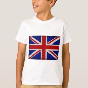 T-shirt Bandeira Inglesa da Inglaterra texturizada