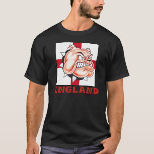 T-shirt Bandeira inglesa INGLATERRA do buldogue e do