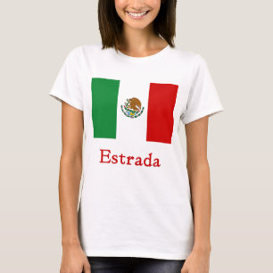 T-shirt Bandeira mexicana de Estrada