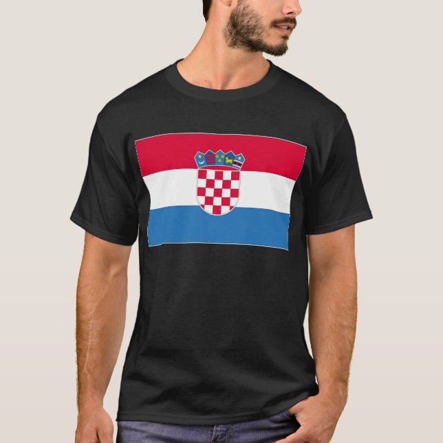T-shirt Bandeira Nacional Croata (Frente)