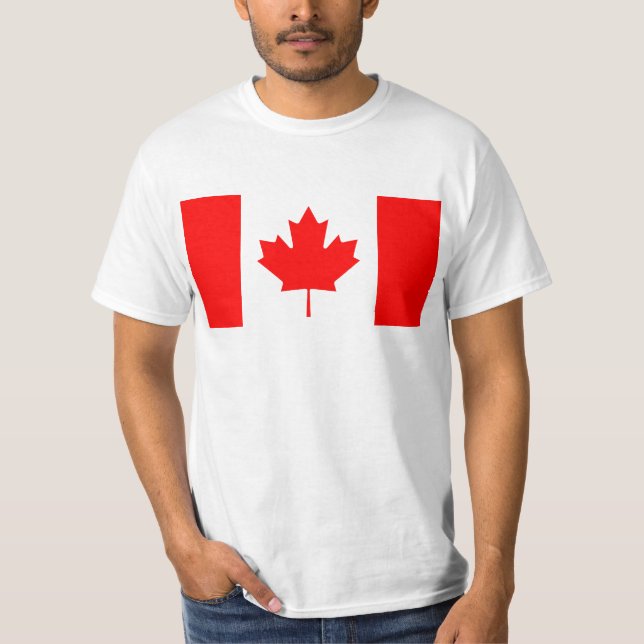 T-shirt Bandeira nacional de Canadá - Drapeau du Canadá (Frente)