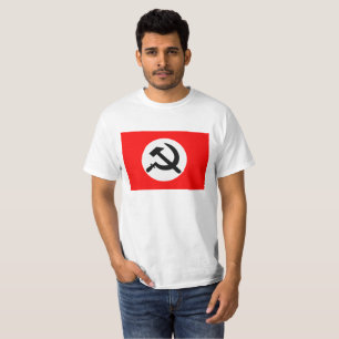 T-shirt Bandeira nacional do partido de Bolshevik