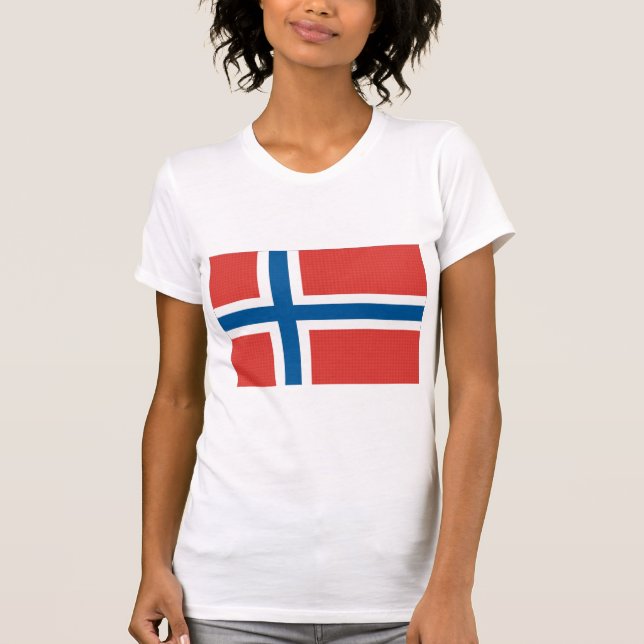 T-shirt Bandeira norueguesa (Frente)
