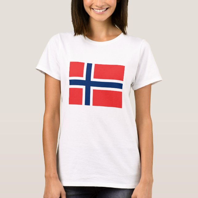 T-shirt Bandeira norueguesa (Frente)
