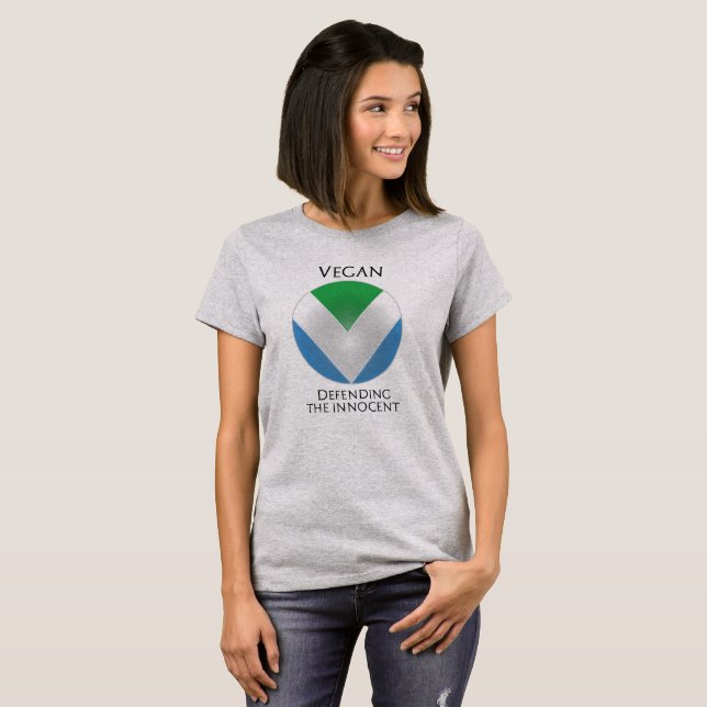 T-shirt BANDEIRA OFICIAL NOVA DO VEGAN: Protetor do (Frente Completa)