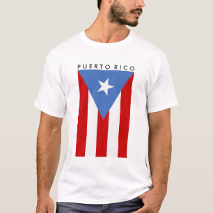 T-shirt Bandeira Personalizada de Porto Rico