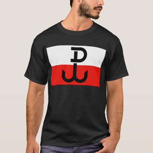 T-shirt Bandeira polonesa da resistência (Frente)
