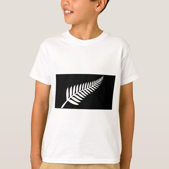 T-shirt Bandeira Silver Fern (Nova Zelândia) (Frente)