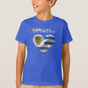 T-shirt Bandeira uruguaia