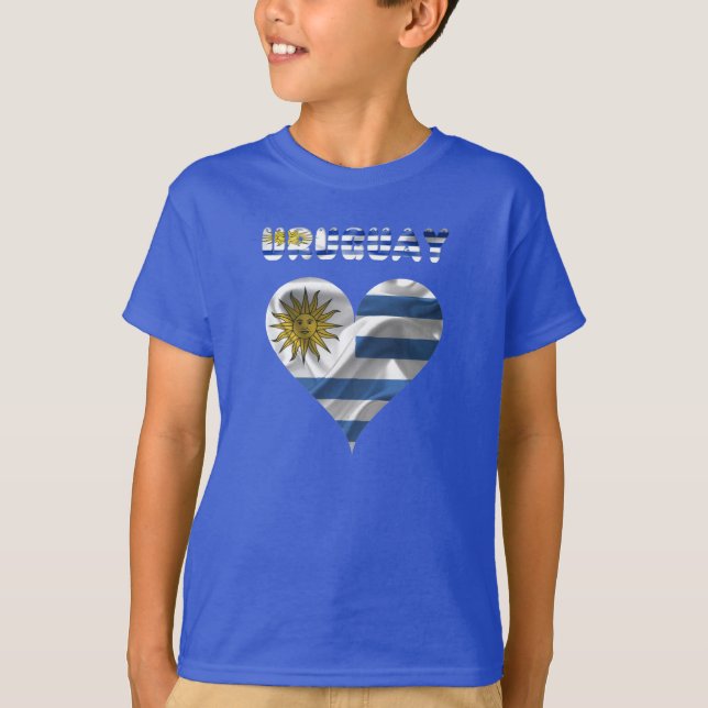 T-shirt Bandeira uruguaia (Frente)