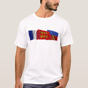 T-shirt Bandeiras de Calvados, de Basse-Normandie & de