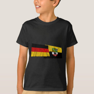 T-shirt Bandeiras de ondulação de Alemanha & de