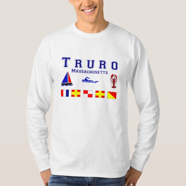 T-shirt Bandeiras de sinal das MÃES de Truro (Frente)