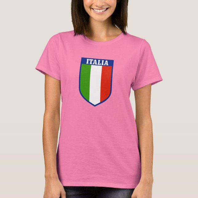 T-Shirt - Bandeiras Italianas (Frente)
