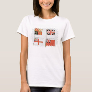T-shirt Bandeiras marítimas britânicas, de um livro