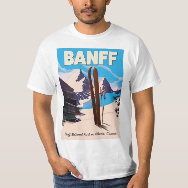 T-shirt Banff National Park, em Alberta, Canadá. (Frente)