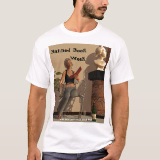 T-shirt bannedbookweek., semana de livro proibido,