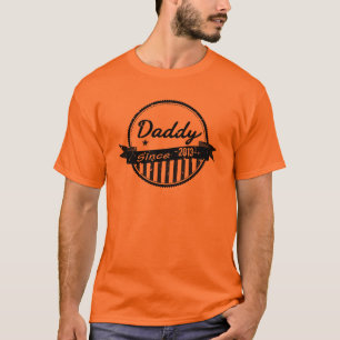 T-shirt Banner Círculo Grunge Pai Desde 2013