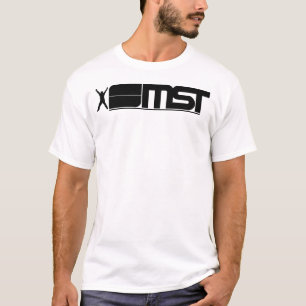 T-shirt Bar dianteiro da parte traseira do logotipo de MST