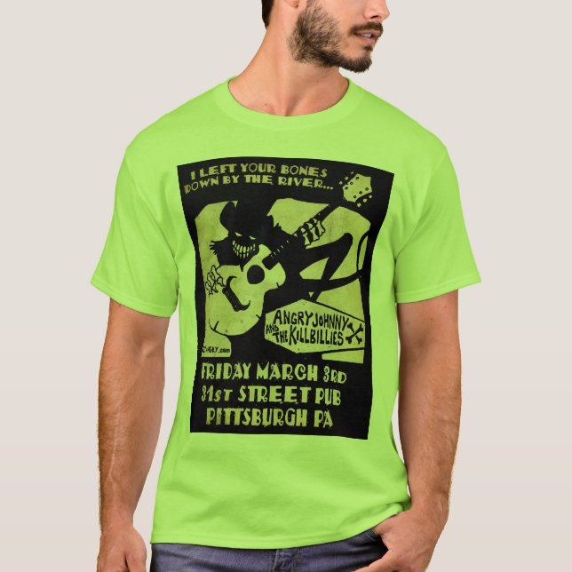 T-shirt Bar irritado T da rua de Johnny @ 3ø (Frente)