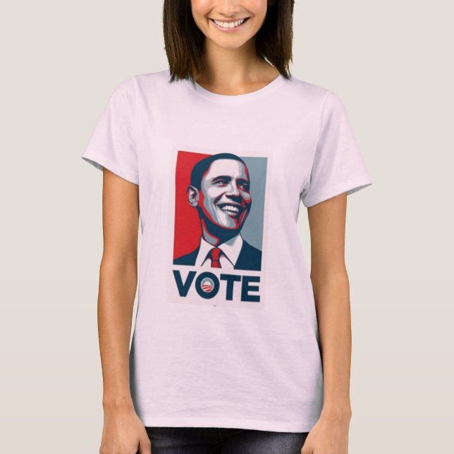 T-shirt barack obama (Frente)