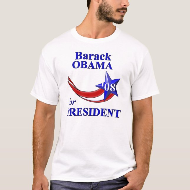 T-shirt Barack Obama 08 (Frente)