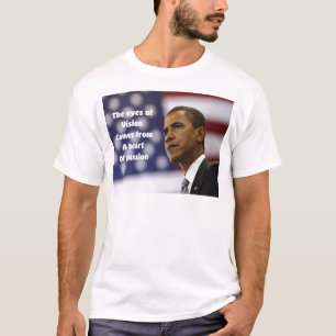 T-shirt Barack Obama coração da paixão