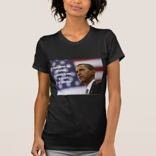 T-shirt Barack Obama coração da paixão