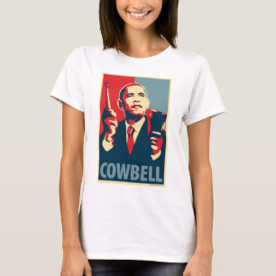 T-shirt Barack Obama - Cowbell: Parte superior das