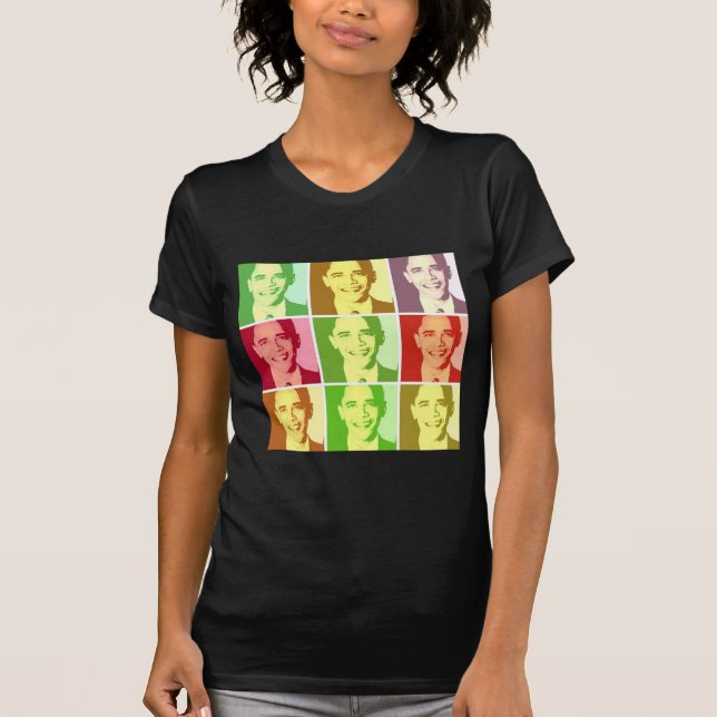 T-shirt Barack Obama Pop Art (Frente)