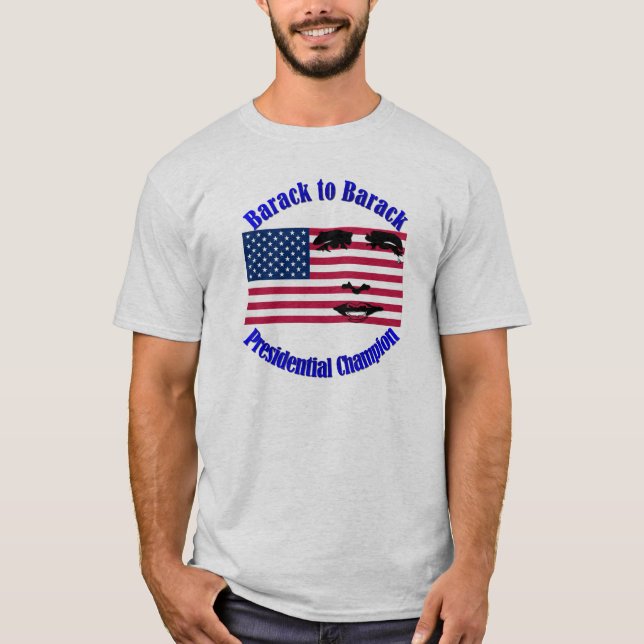 T-shirt Barack para o Campeão Presidencial de Barack (Frente)