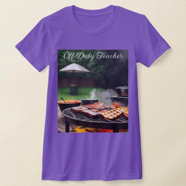 T-Shirt Barbecue Do Professor De Desativação (Postura )