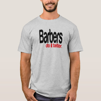 T-shirt Barbeiros fazem melhor Piada