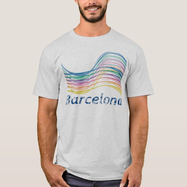 T-shirt Barcelona Ondas (Frente)