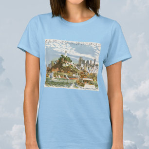 T-shirt Barco Ferry viagens vintage de San Francisco Bay