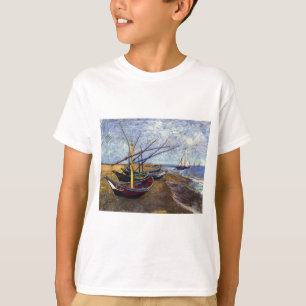 T-shirt Barcos de Pesca em Praia