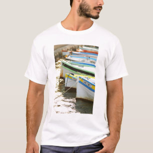 T-shirt Barcos de pesca provençais típicos pintados em