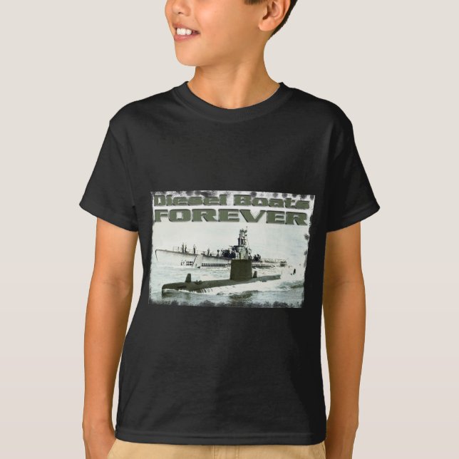 T-shirt Barcos diesel para sempre (Frente)